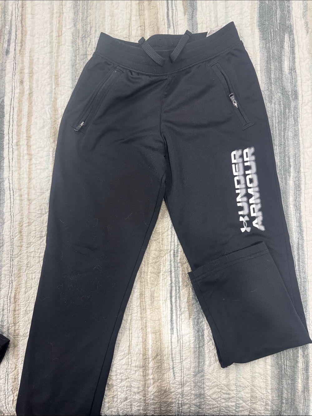 Under Armour Black Kids Logo Joggers